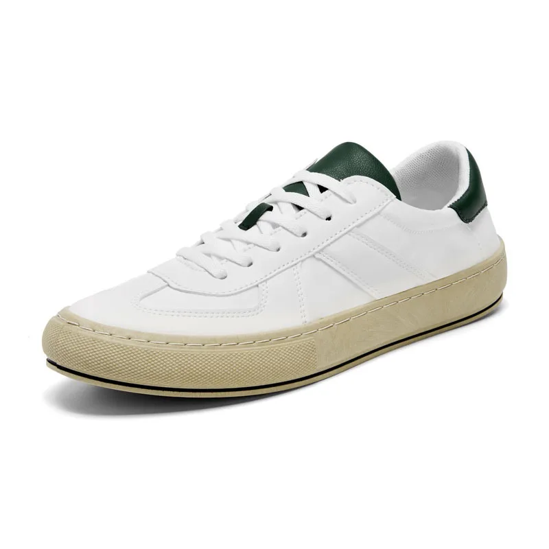 

Men Vulcanized Shoes PU Breathable White Male Shoes Sport Casual Shoes Men Running Shoes 2021 New Outdoor Men Walking Shoes