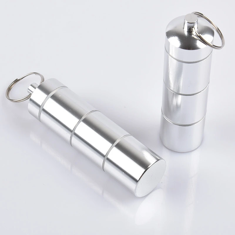 1 шт. уличный Портативный Карманный чехол для таблеток Серебряный лекарств