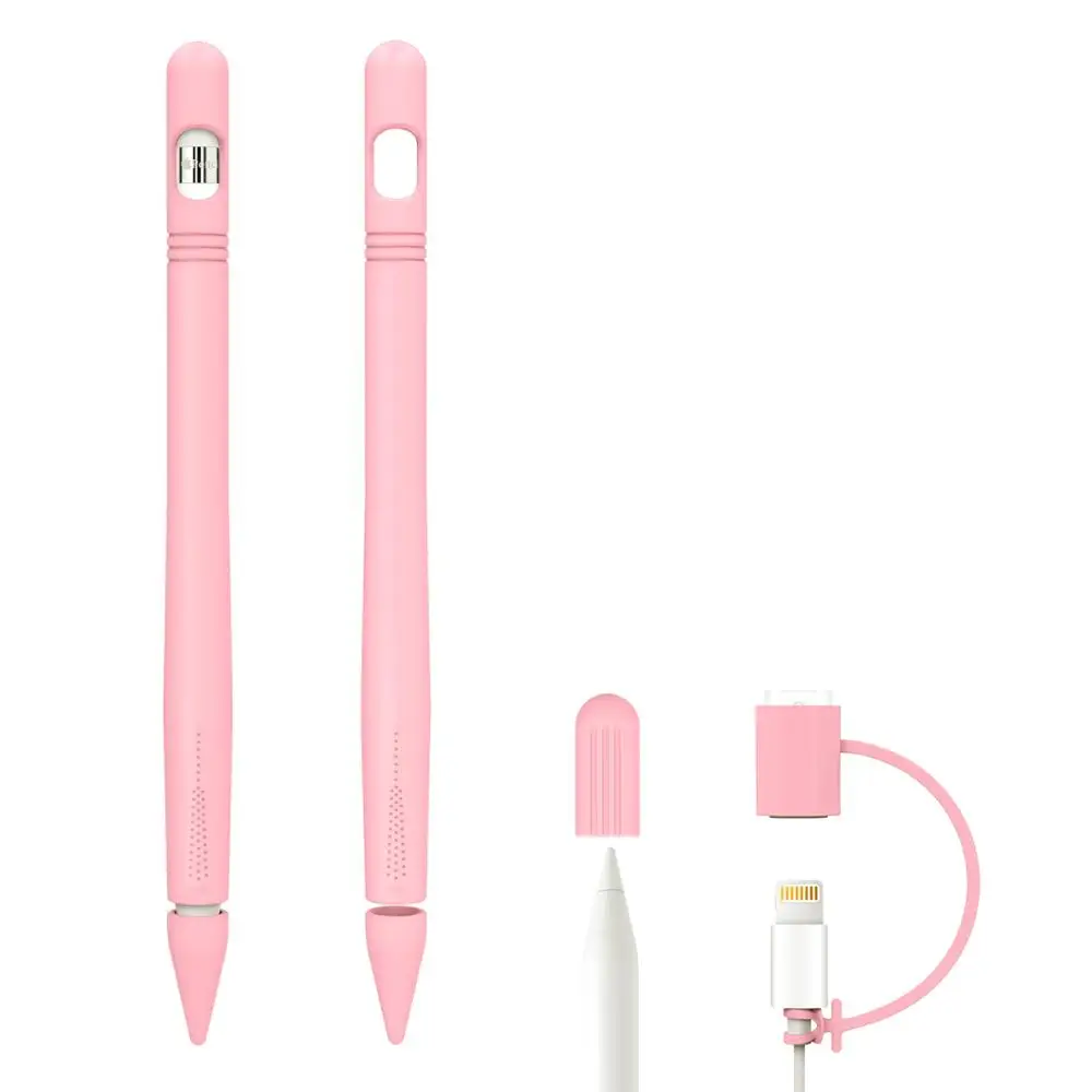 Чехол-держатель для Apple Pencil, [4 шт.] чехол-карандаш/держатель для Apple Pencil cap для iPad Pro Pencil - Цвета: Pink