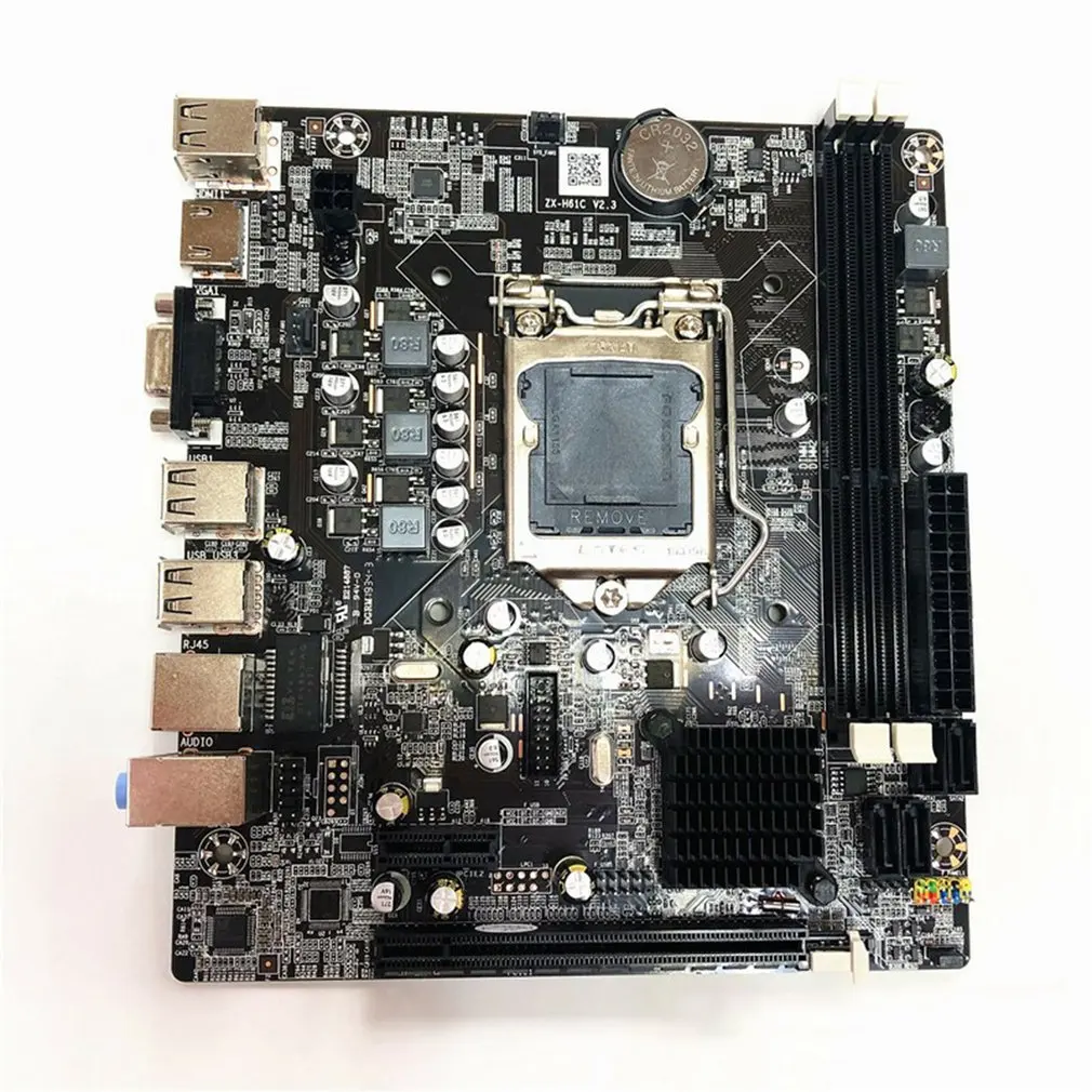 h61 motherboards 1155 pin ddr3 for dual corequad core i3 i5 and other cpus integrated graphics for computer free global shipping