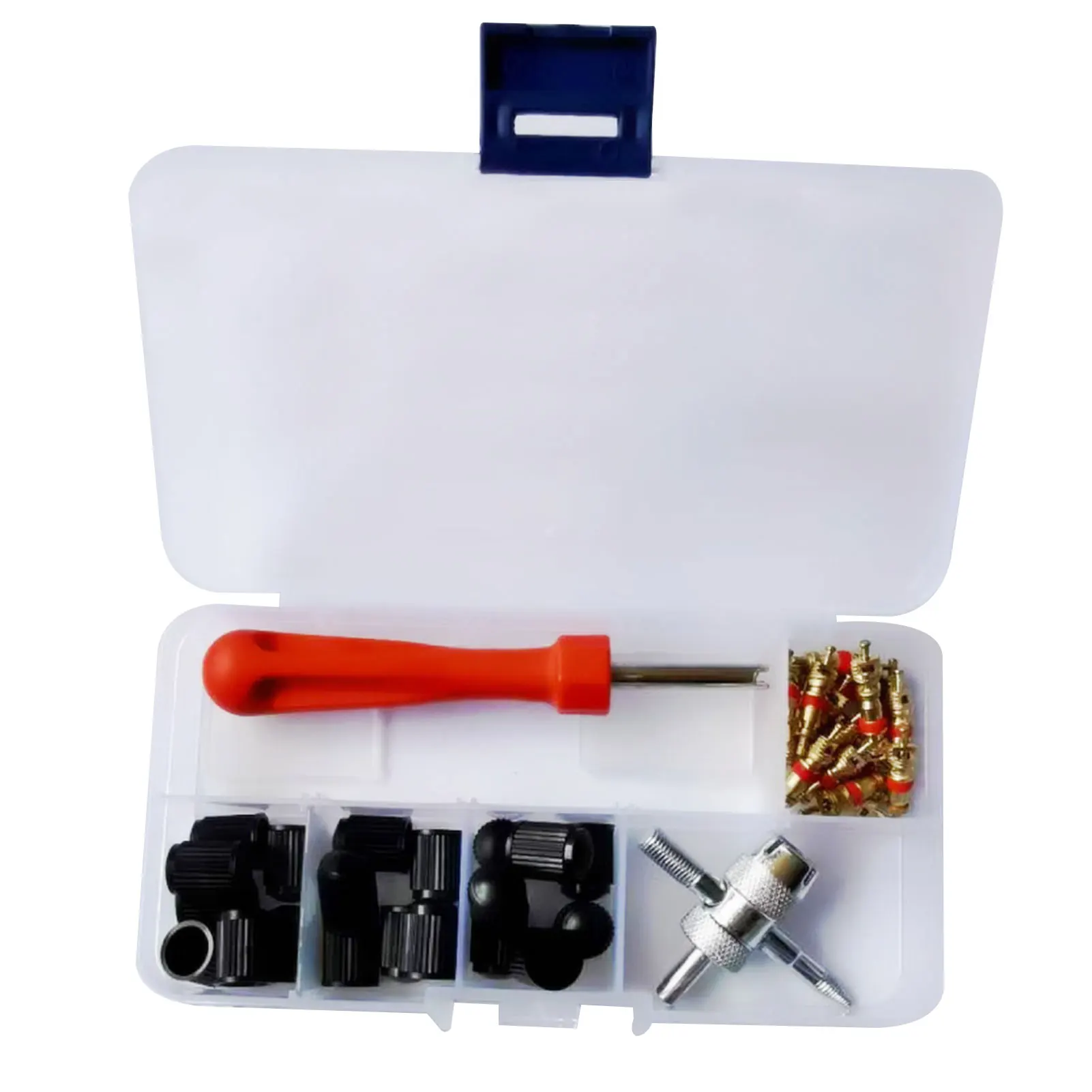 

42pcs Portable Core Remover Tyre Repair Universal Tools Brass Truck For Car Motorcycle Durable 4 In 1 Wrench Professional