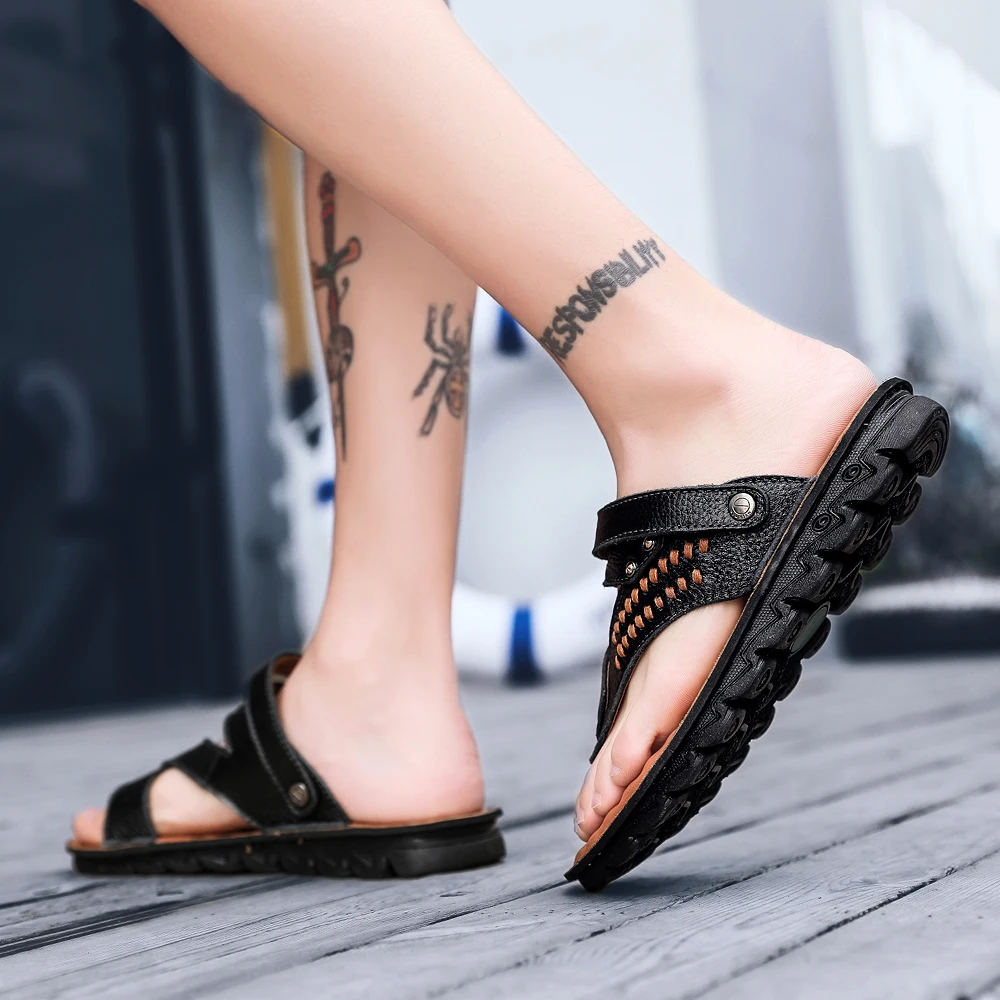

Sandalhas Masculina Men Shoes Sandals For Slip On Mens Footwear Gladiator Summer Sandale Homme Luxury Geta Roman Casual