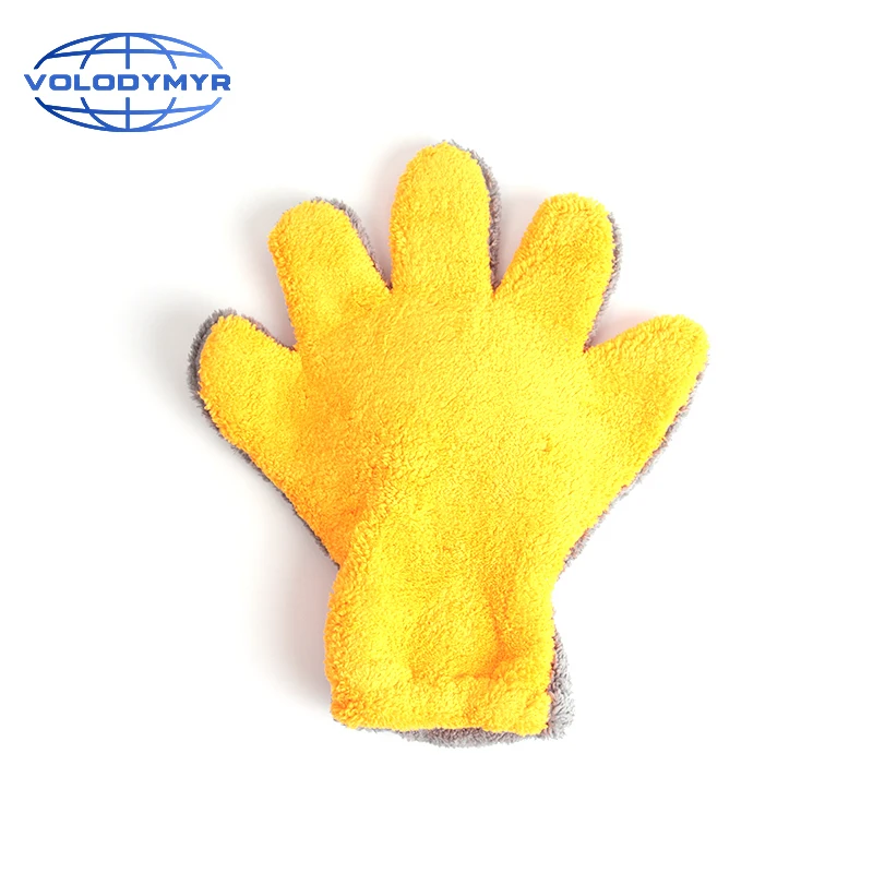 

Volodymyr Wash Mitt Detailing Brush Glove Detailer Palm Shape for Auto Cleaning Car Wash Detail Clean Accessories Automobile