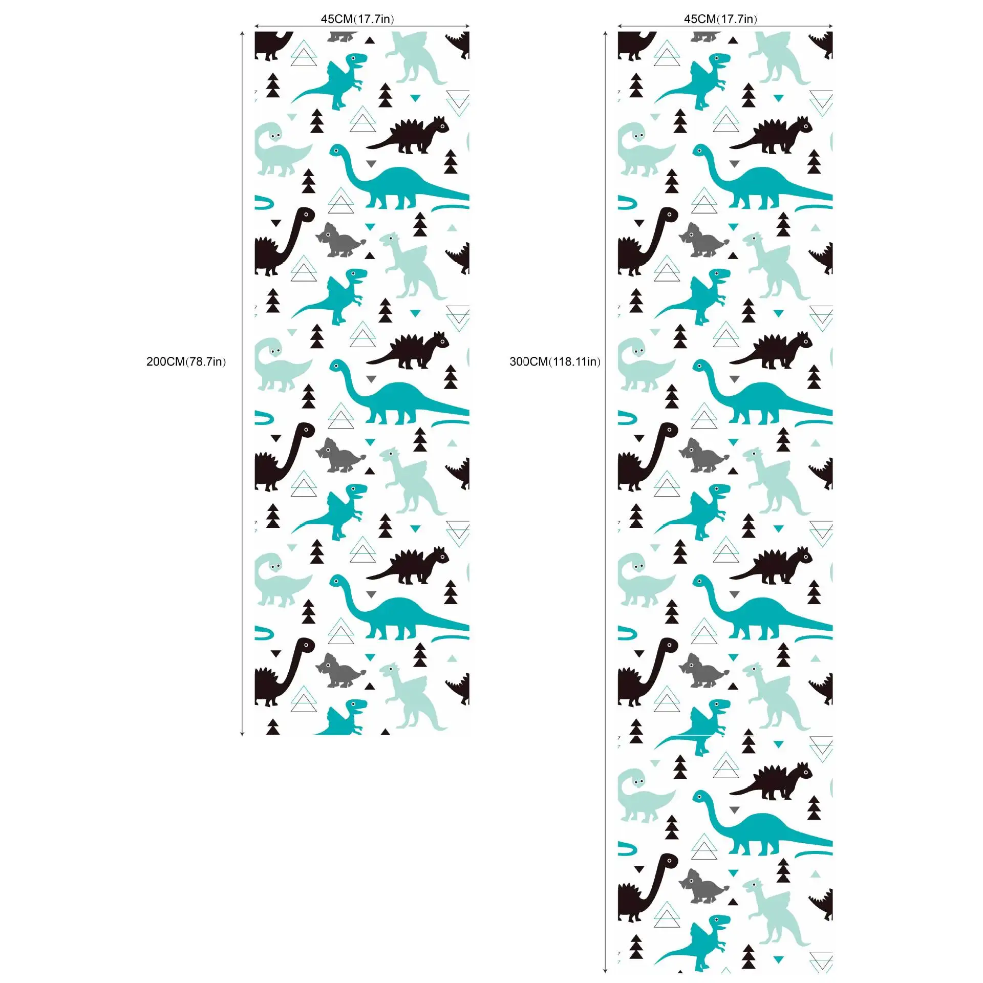 

LUCKYYJ Peel and Stick Geometric Animal Children's Room Background Wallpaper Vinyl Self-adhesive Waterproof Wall Sticker