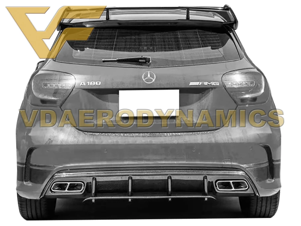 Подходит для Benz W176 A220 A250 A45 2012 2018 годов задний диффузор из углеродного волокна
