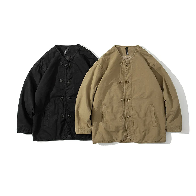 

Men Clothing 2021 Japanese Military Jacket Thin Men's Cotton Jacket Large Size Men Winter Jacket