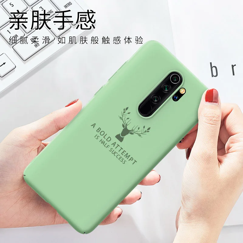 For Xiaomi Redmi Note 8 Pro Case Hard PC Deer Slim Matte Coque Protective back cover for xiaomi redmi note 8pro note8 |