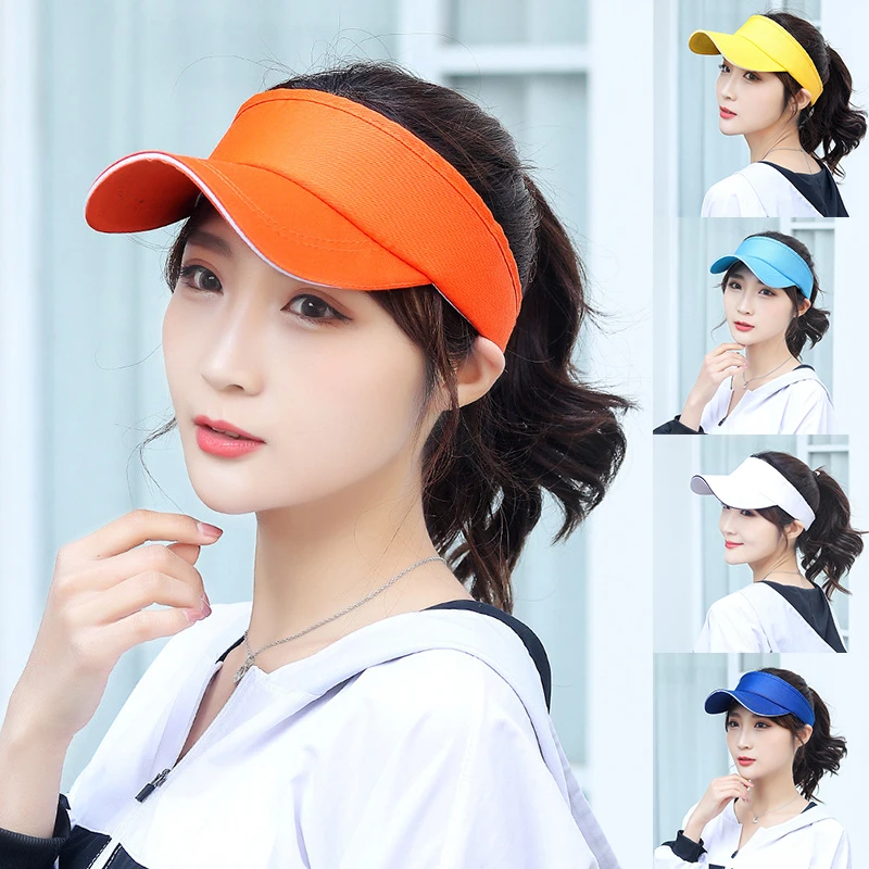 

Unisex Breathable Empty Top Hat Neutral Sports Hat Adjustable Sun Hat Outdoor Women And Men Sunscreen Stylish Beach Hat