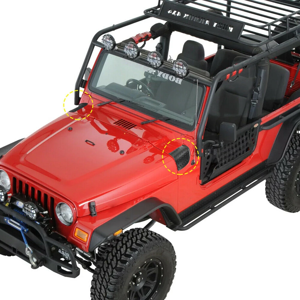 2 шт. защитная накладка на автомобильный козырек для Jeep Wrangler TJ 1997 2006|Крышки