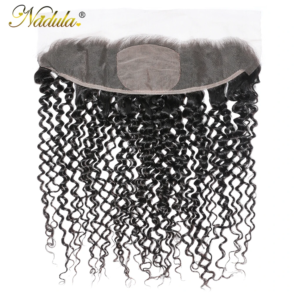 Бразильские волнистые волосы Nadula Фронтальная застежка 100% натуральные