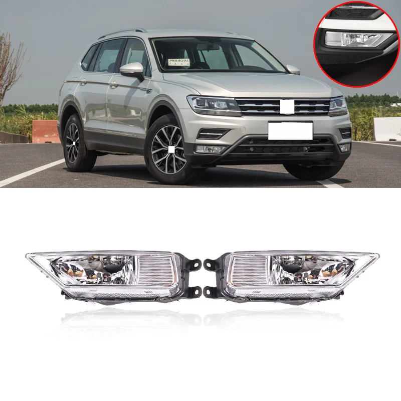 Противотуманные фары CAPQX на передний бампер для VolksWagen VW Tiguan 2017 дальнего света