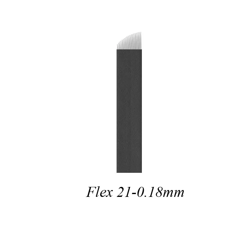 Черная лампа Tebori Micro Agulha 7 9 11 14 12 16 18 21 Flex 0 18mm Lamina Microblanding Needling 200 Unidades | Красота и
