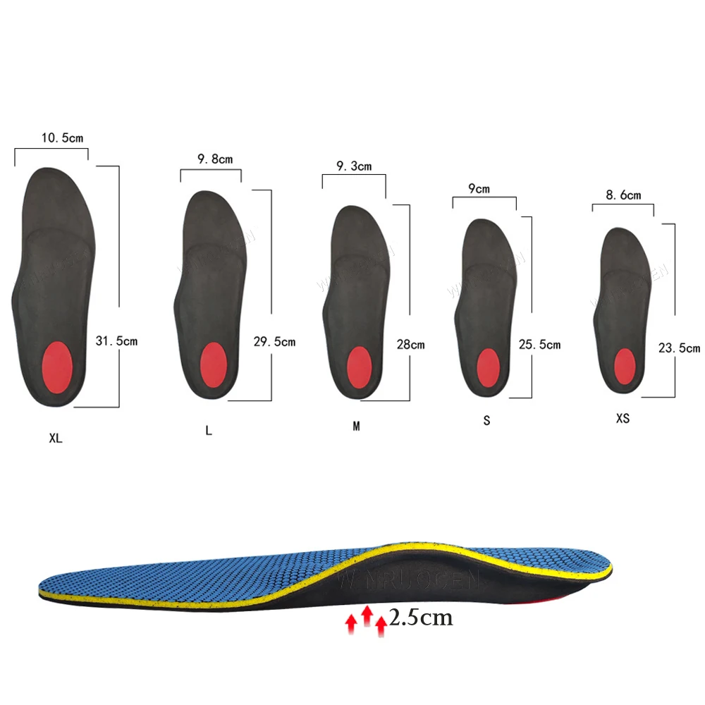 

Severe flat feet orthotic insoles arch support orthopedic inserts Plantar Fasciitis heel Pain Pronation for Men and Women