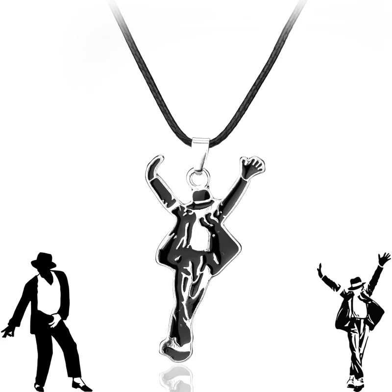 Ожерелье с кулоном известного танца Майкла Джексона модные ювелирные изделия