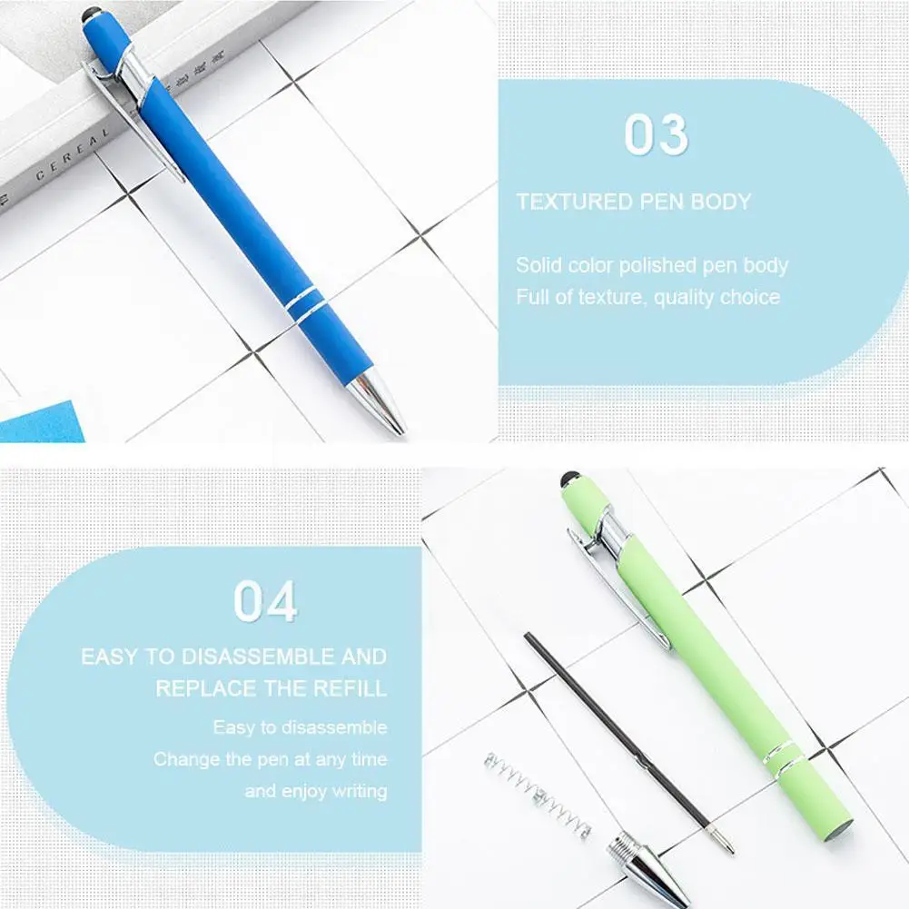 

1pcs Ballpoint Pen Capacitive Pen Screen Drawing Pen Contact Conductive For Tablet Suction Smartphone Cup Pc Stylus X9l0