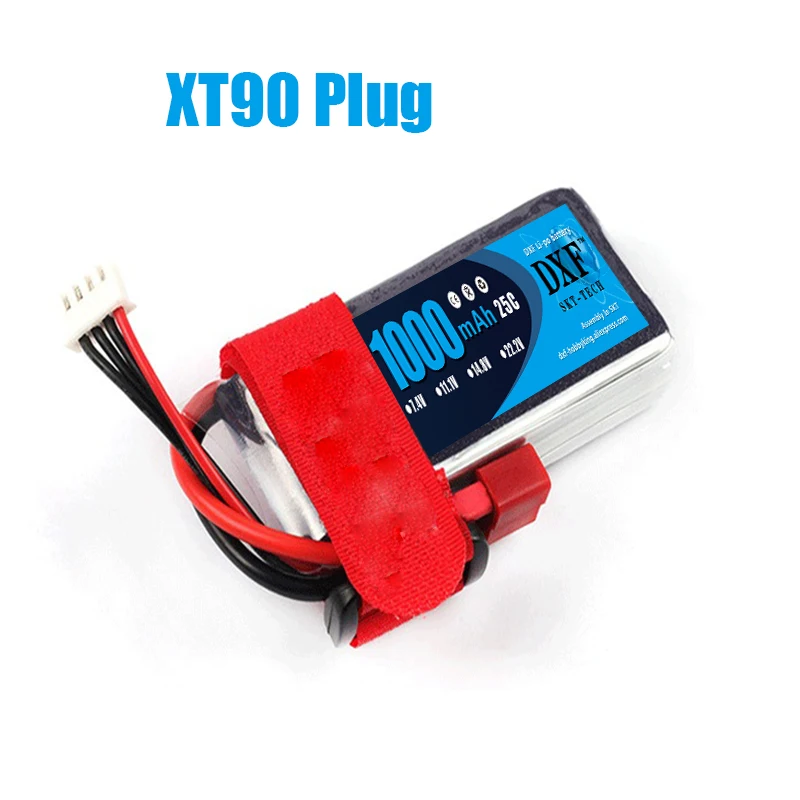 1PCS3S1000mahXT90 DXF Батарея Lipo 2S 3S 7,4 V 11,1 V 5200 мА/ч, 7000 мА/ч, 60C 120C 100C 200C 25C 50C на колесиках 1000 мАч 3S FPV RC вертолет автомобиля - Цвет: 1PCS3S1000mahXT90
