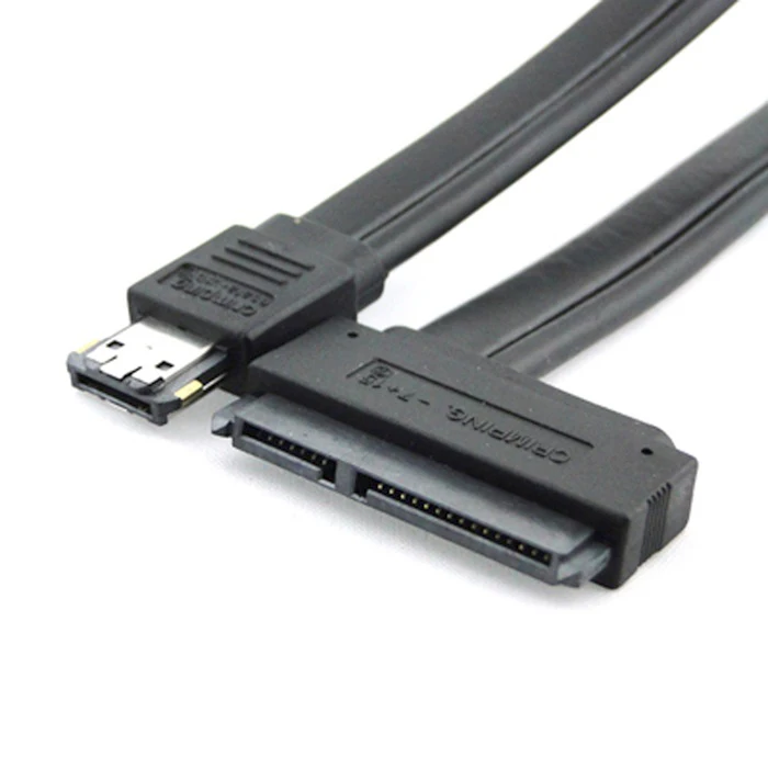 

50cm Dual Power 12V and 5V eSATAp Power ESATA USB 2.0 combo to 22Pin SATA cable for 2.5" 3.5" Hard Disk Drive