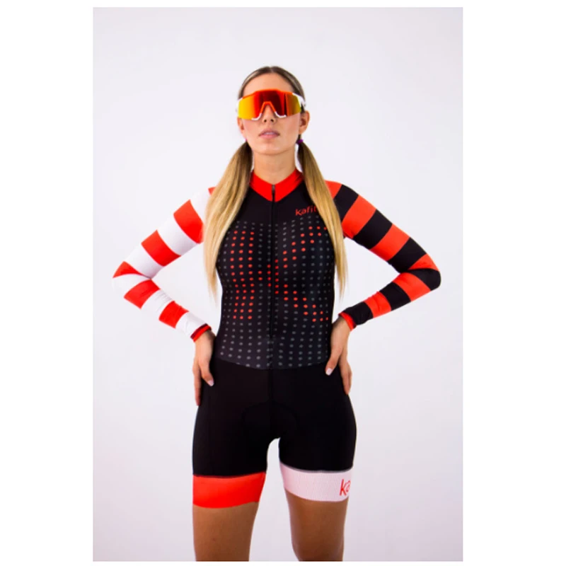 2020 профессиональный женский костюм для триатлона с длинным рукавом одежда езды