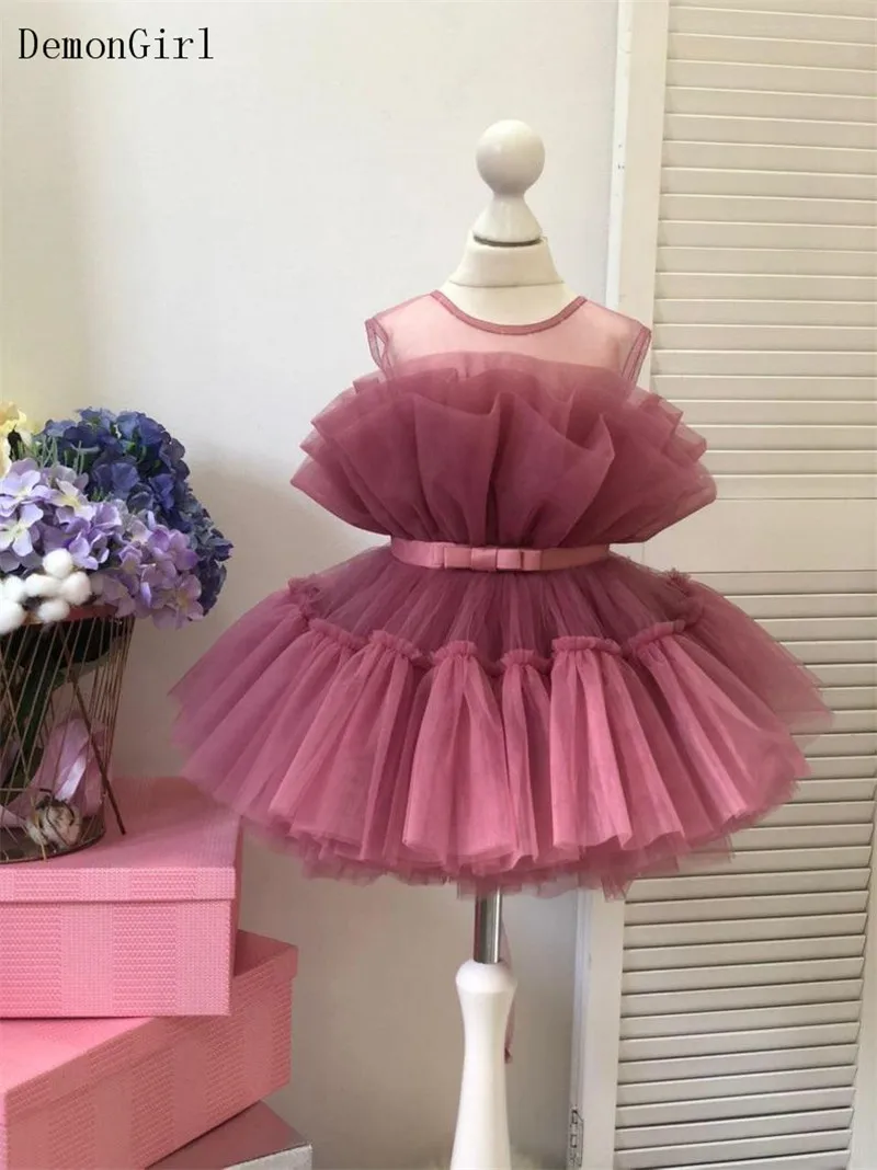 

Fuchsia Puffy Tutu Christmas Dresses Girls Birthday New Year Party Dress Flower Girl Dress Pageant Gowns