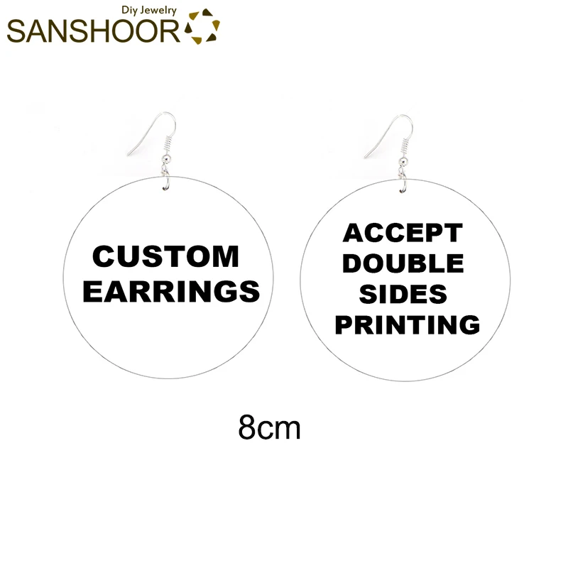 Серьги SANSHOOR из черного дерева "Афро" со стилизованной картой Африки в красных, зеленых и желтых тонах в качестве подарка на Рождество для женщин, 1 пара.