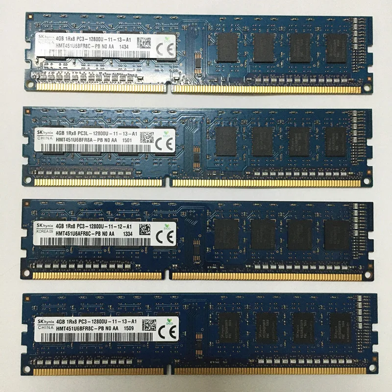 Sk Hynix ddr3 Оперативная память s 4 Гб 1Rx8 PC3L 12800U 11 / 1RX8 PC3 DDR3 1600 МГц памяти 240pin Настольный