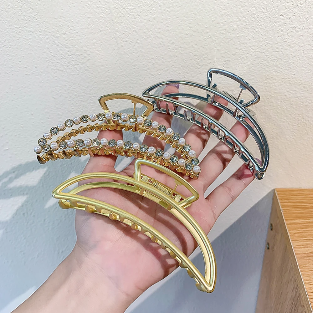 

Women Girls Geometric Metal Hair Claw Clip Clamps Hair Crab Diverse Shape Hair Clip Hairpin Large Size Hair Accessories Gifts