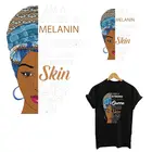 В африканском стиле девушка передачи тепла Термальность стикеры сделай своими руками на уровне моющаяся футболка с переводными картинками гладить на патчи для одежды Бесплатная доставка, Мода для девочек, аппликация