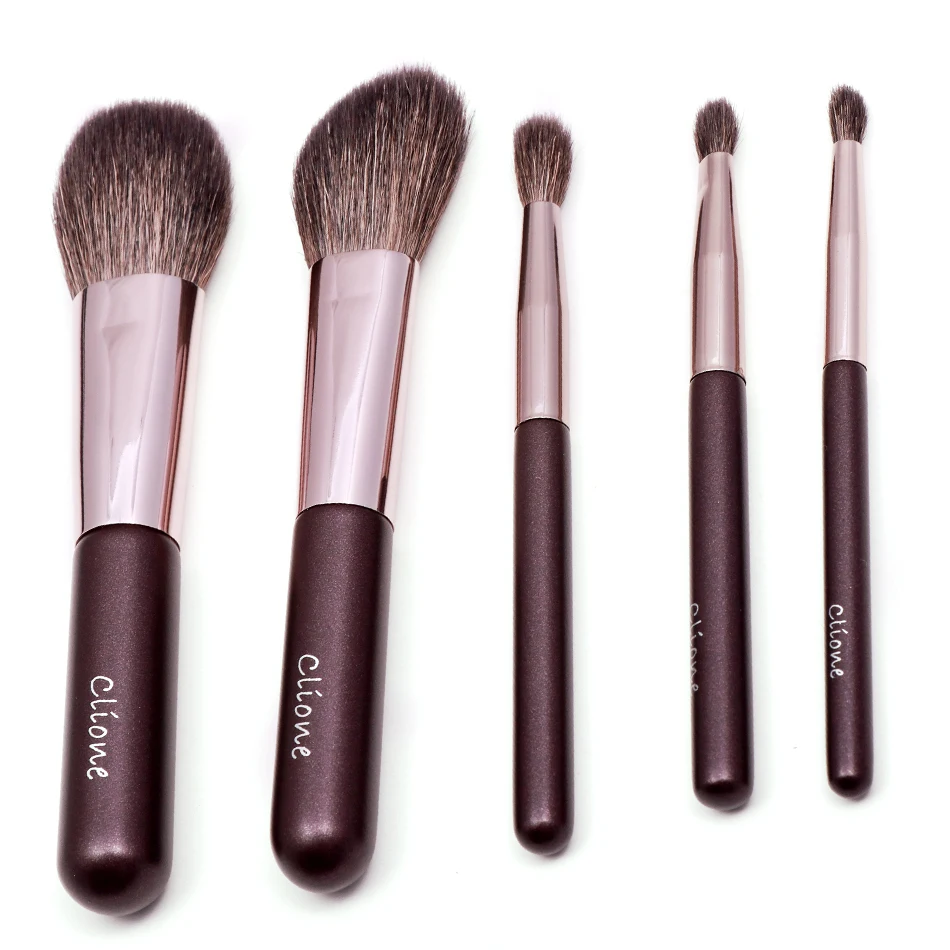 Мини кисти для макияжа GUETES Набор теней век растушевка пудры основы бровей лица и