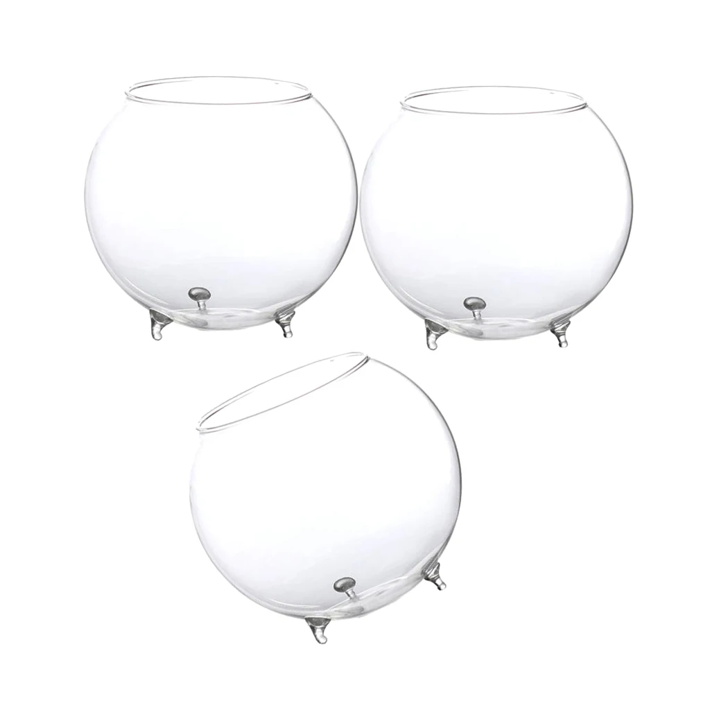 3 шт. диаметр 10 см мини аквариум прозрачная стеклянная бутылка Террариум садовый