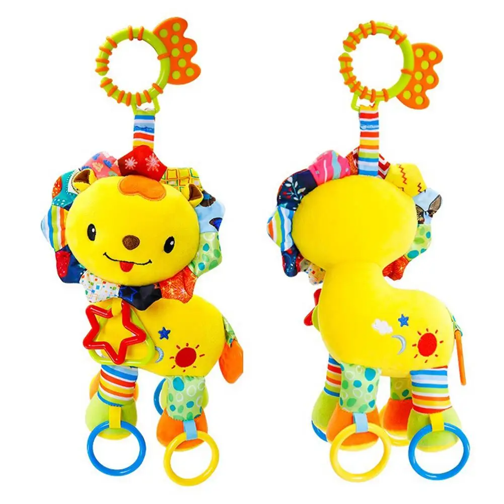 

Baby Rattle Stroller Hanging Rattle Toy Infant Carriage Bed Hanging Lion Doll Toddler Car Seat Teething Toy 0-6M Newborn Gift