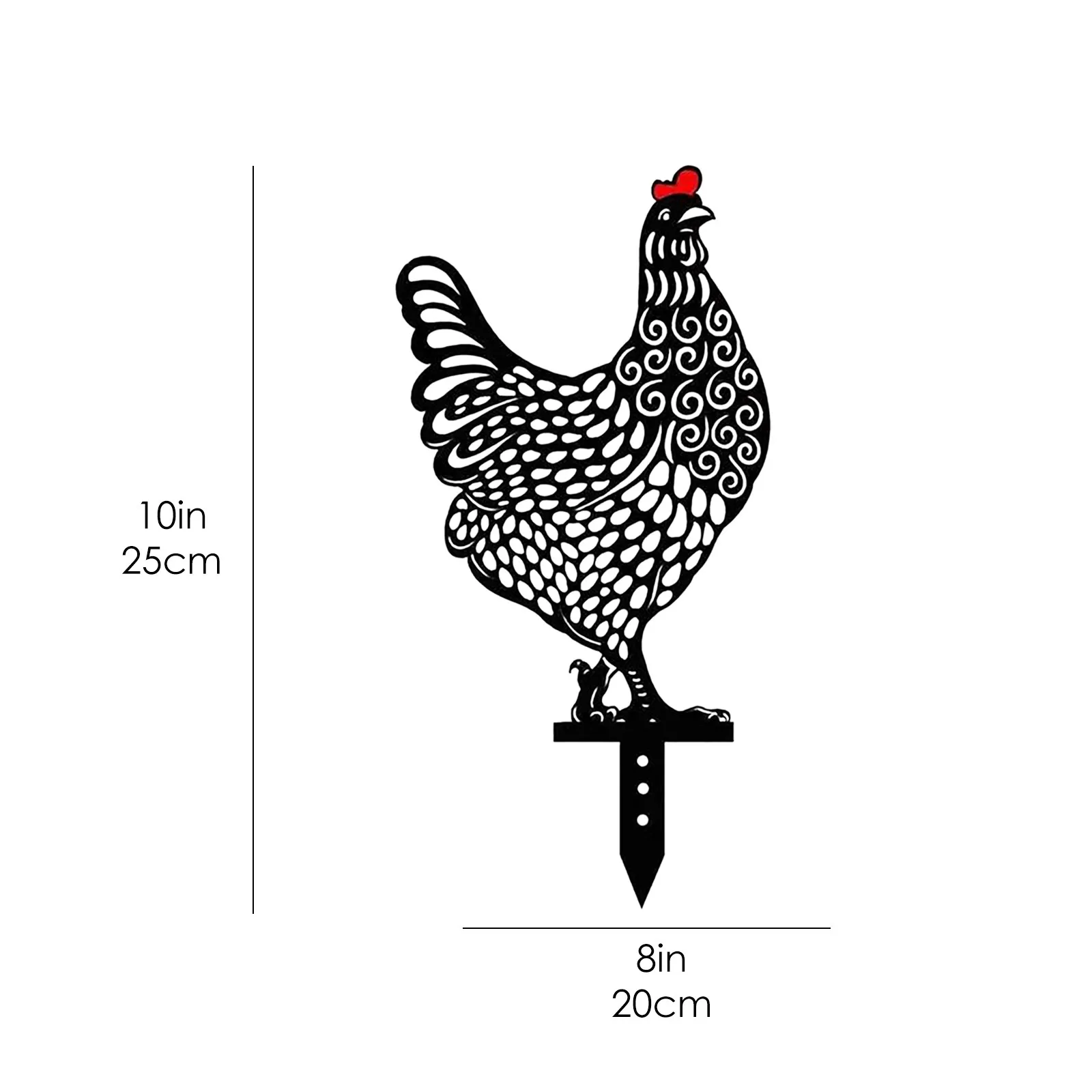 

5pcs Outdoor Metal Hen Yard Decor Gift Garden Chicken Decoration Statues Figure Garden Backyard Lawn Wholesales!Dropshipping!