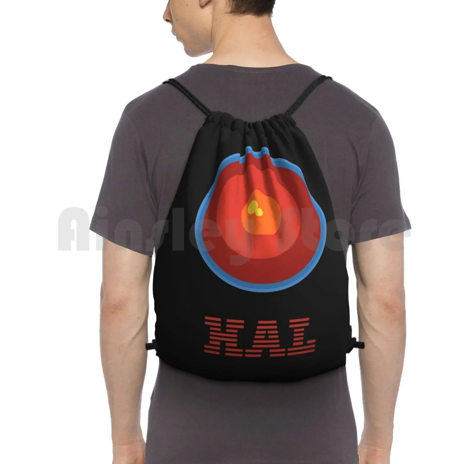 

Hal 9000 Design Backpack Drawstring Bag Riding Climbing Gym Bag 2001 2001 A Space Space A Space Hal Hal 9000 Stanley Kubrick
