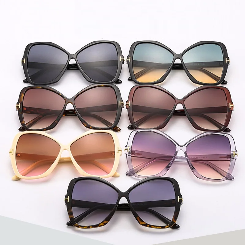 

Vintage Square Cat Eye Sunglasses Oversized Frame Oculos De Sol Feminino 2019 Luxury Women Brand Designer Sun Glasses UV400