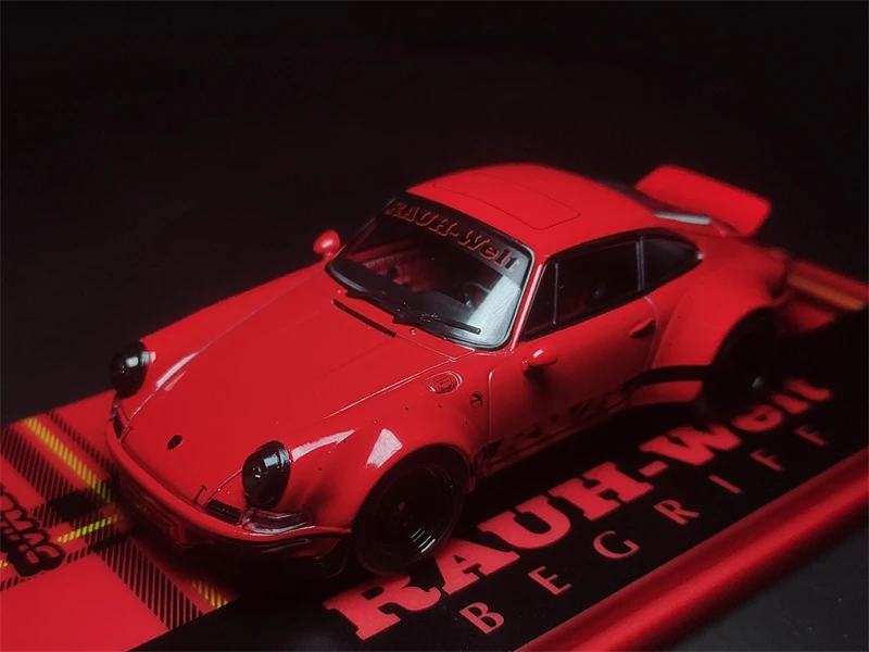 

HeyToys Tarmac Works 1/43 RWB 930 964 Backdate Red DieCast Model Car Collection Limited Edition