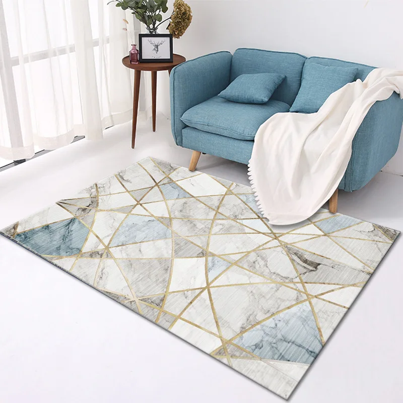 Декоративные ковры для гостиной мраморные полосы простой скандинавский декор
