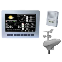 tft color display wireless weather station wifi connection solar charging wireless transmission data upload data storage