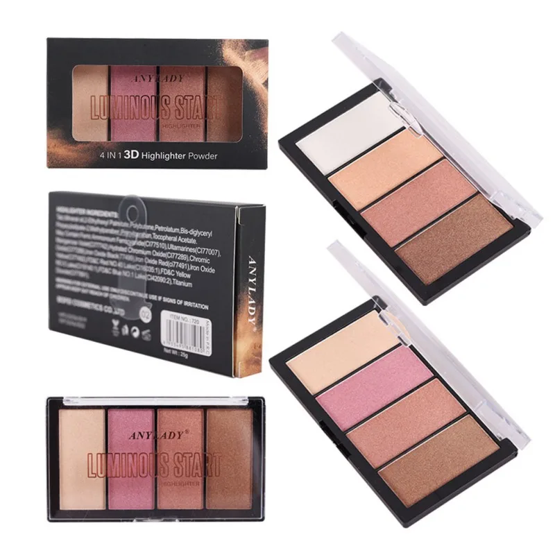 

Luminous Highlight Palette Long-lasting Brighten Skin Color Waterproof Easy To Wear Highlight Powder Cosmetic
