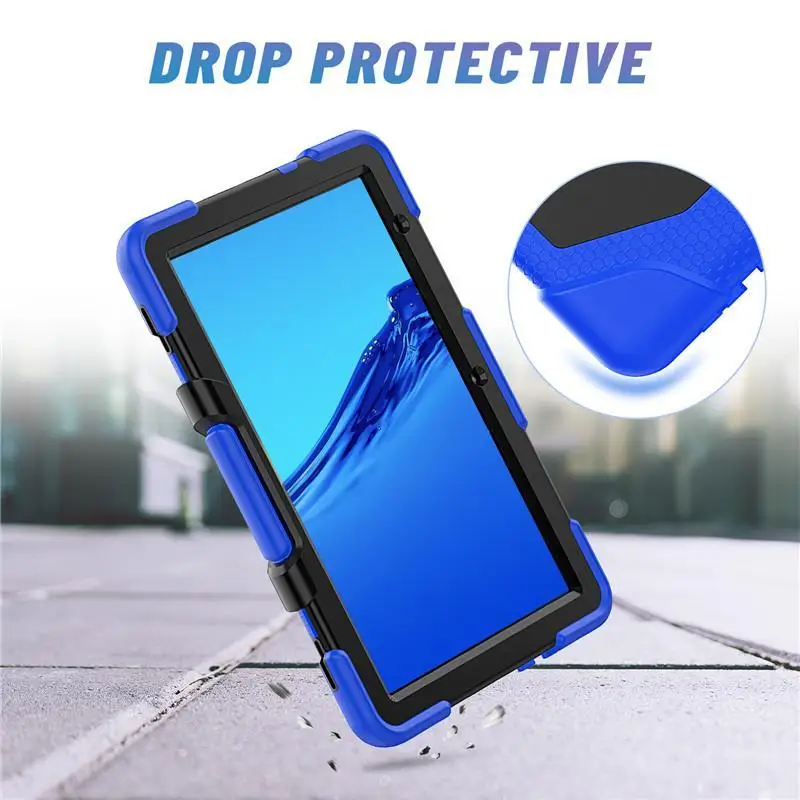 

For Huawei Mediapad T3 T5 10 10.1 inch AGS2-W09/L09 Full Body Silicon Tablet Cover Funda Stand Case For MatePad T8 8.0 Kobe2-L09