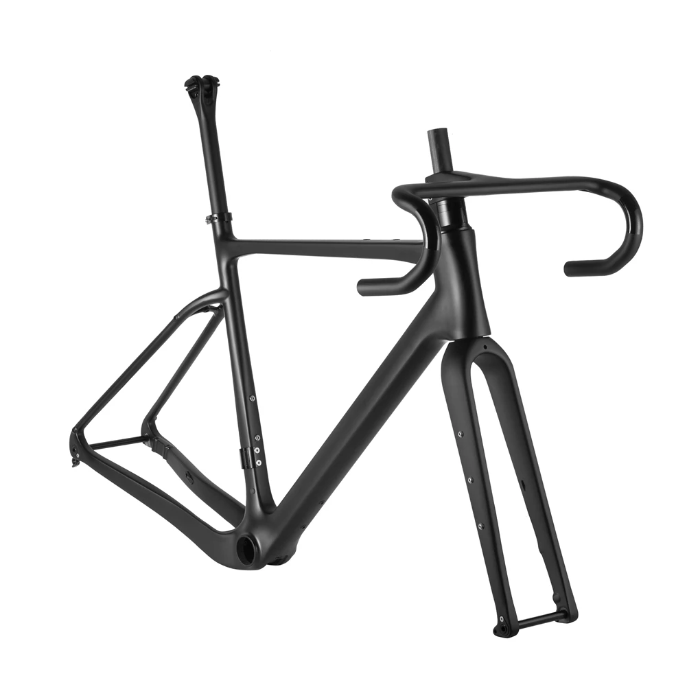 Купить Прямые продажи с фабрики, новинка 2022, скрытый внутренний кабель, диск, гравий, рама T1000, полностью углеродное волокно, гравий, велосипедная Ра...