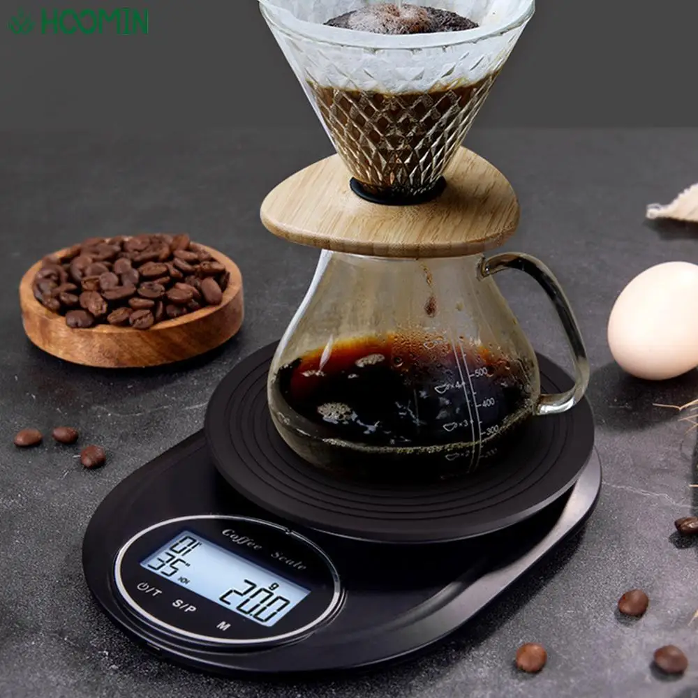 

Electronic Digital Kitchen Scale LCD Digital Cooking Baking Weighing Tool Coffee Scale Precise 0.1g with Timer Food Scale