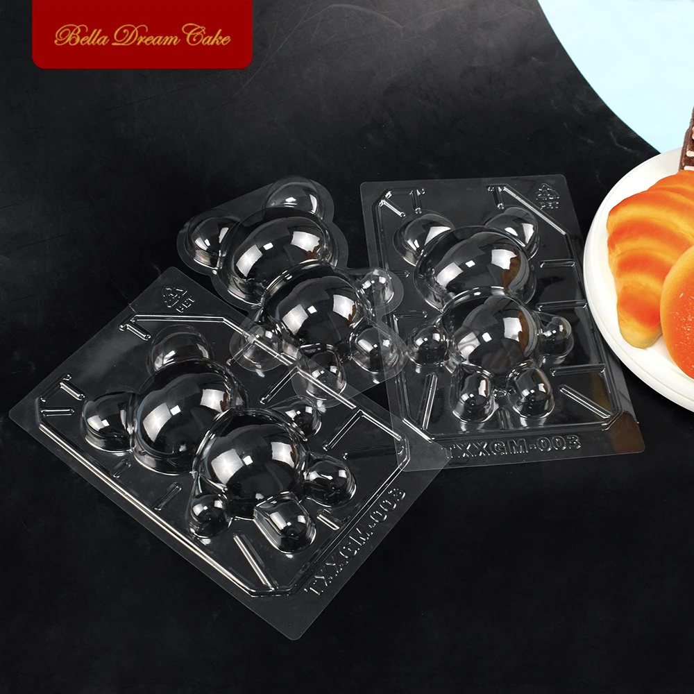 3D милый медведь искусственная самодельная креативная форма для мусса Подарочная