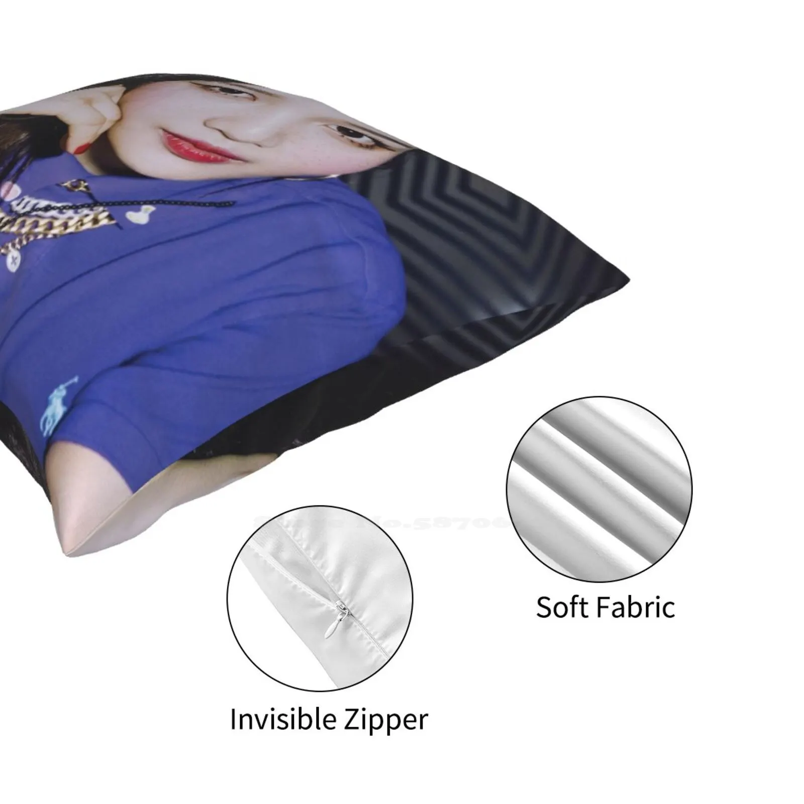 Красная бархатная забавная Милая декоративная квадратная наволочка г. Ирен