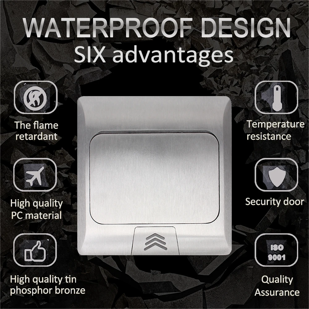 Водонепроницаемая розетка из алюминиевого сплава европейского стандарта