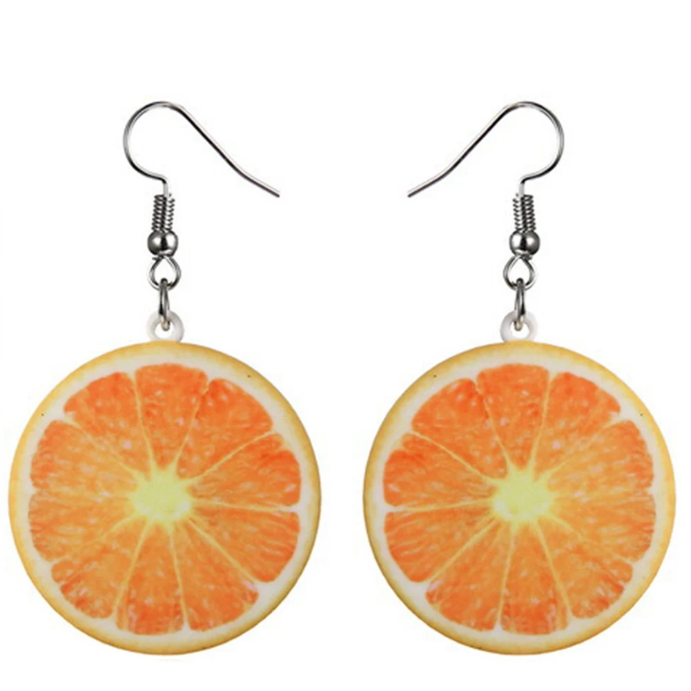 Новинка 2019 Женские Висячие серьги в виде сладких фруктов арбуза клубники