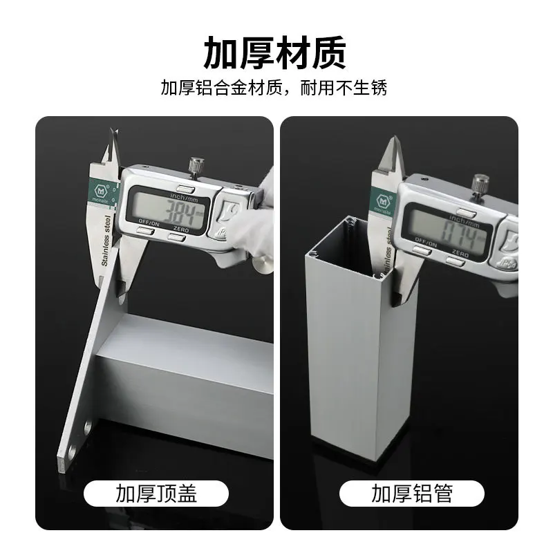 4pcsset square tube adjustable aluminum alloy furniture legs for heightening sofa kitchen cabinet table furniture accessory free global shipping