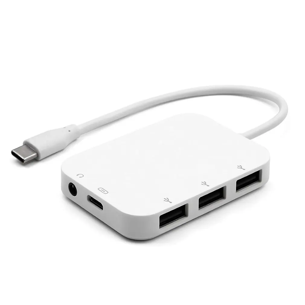 

Type-C Docking Station Type-Chub 5 In 1 Multifunctional Usb Splitter 3.0 Usb Hub Hub Headset 3.5mm