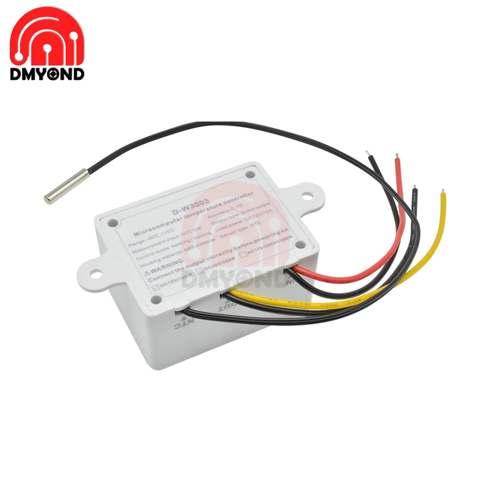 Цифровой светодиодный регулятор температуры и влажности W3003 12 в термостат