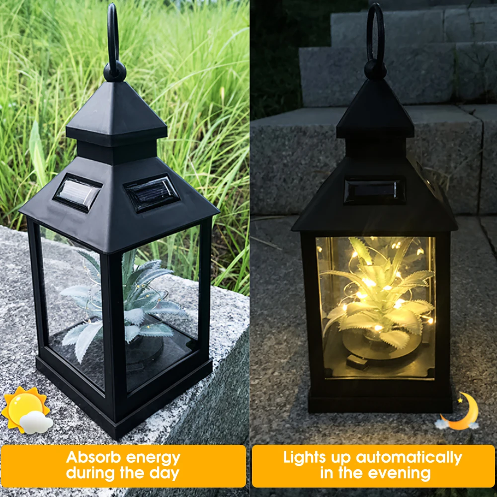 

Solar light garden star hanging light garden lawn courtyard road solar lantern outdoor plant chandelier star light garden deco