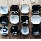 Посуда для японского ресторана, Расписанная вручную керамическая миска для соевого соуса, блюдо, квадратная маленькая миска для соуса, керамическая миска для соуса