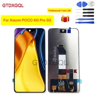 6 5 new display for xiaomi poco m3 pro 5g lcd touch screen digitizer assembly sensor for poco m3 pro 5g m2103k19pg lcds